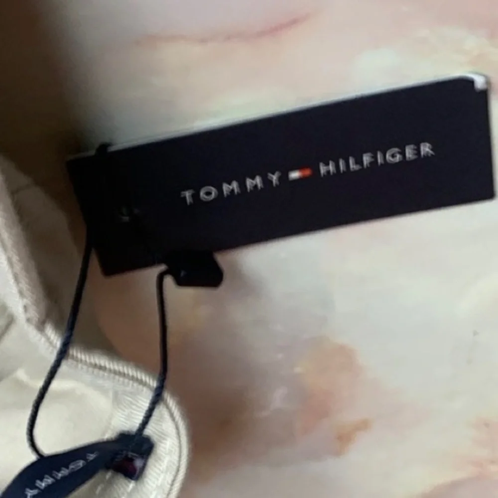 Tommy Hilfiger Tan Canvas Baseball Cap